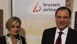 Roberta Monti, country manager Italia, e Richard Painvin, Head of commercial Europe di Brussels Airlines