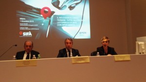 Un momento della conferenza stampa di Sifa'