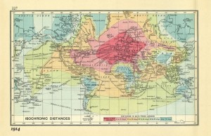 Mappa isocrona del 1914