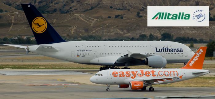 Alitalia tra Lufthansa ed easyjet