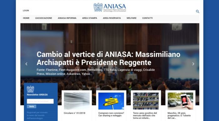 nuovo sito di Aniasa