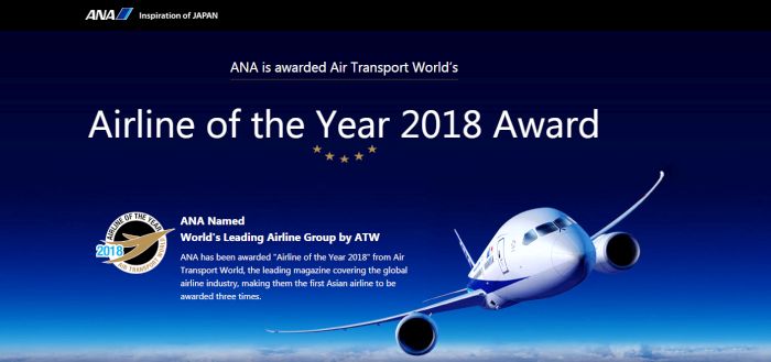 ANA è Airline of the Year