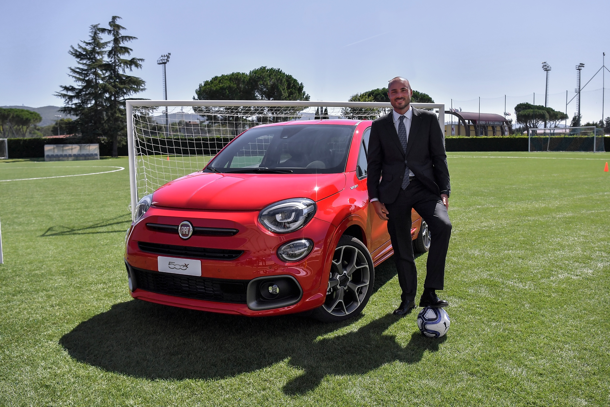 Calotte fiat 500 rosso anniversario