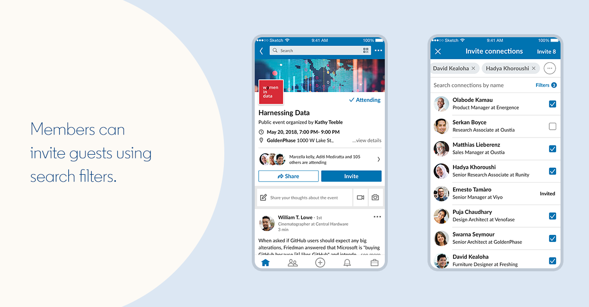 LinkedIn lancia la funzionalità Eventi per i meeting planner
