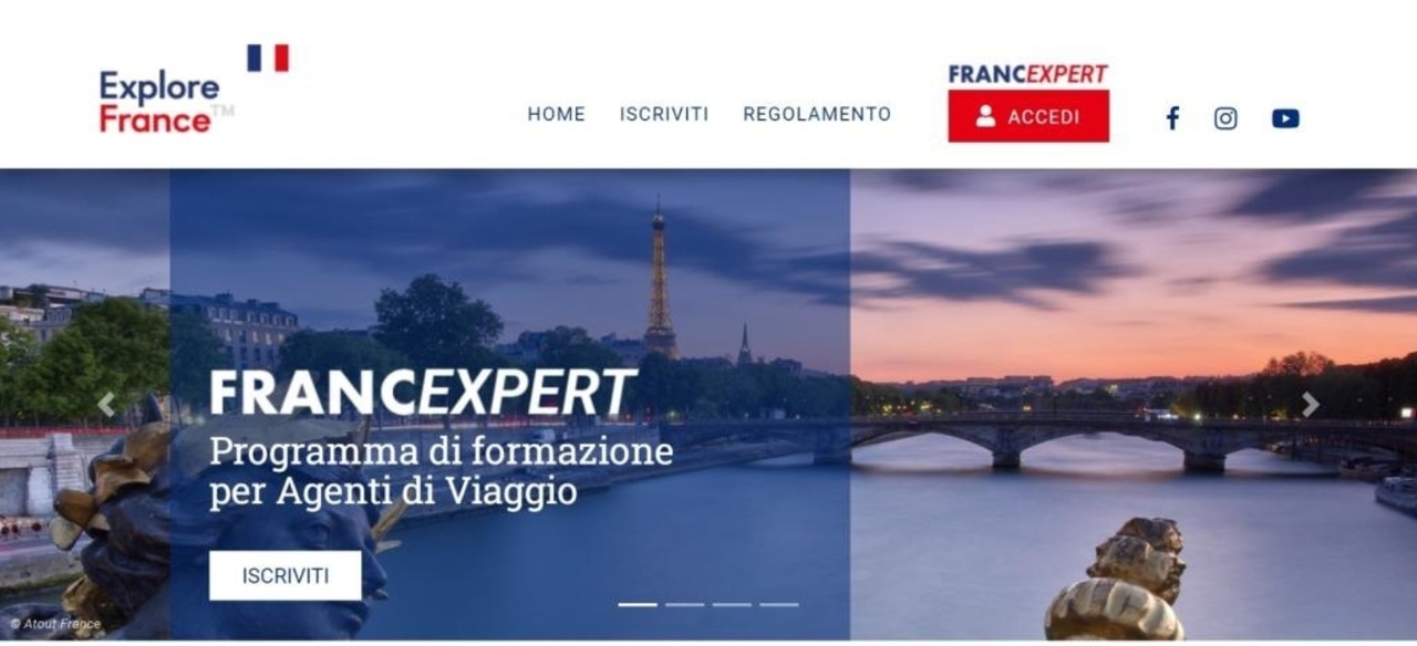 La home page del corso di formazione FrancExpert