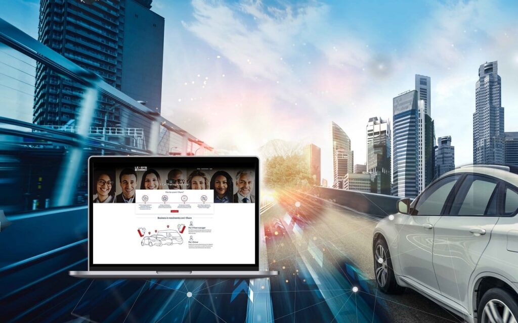 Corporate car sharing app