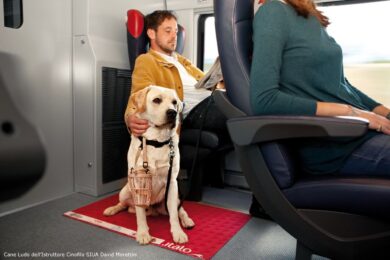 Viaggiare con cani e gatti in treno