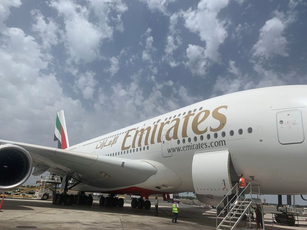 A380 emirates roma dubai