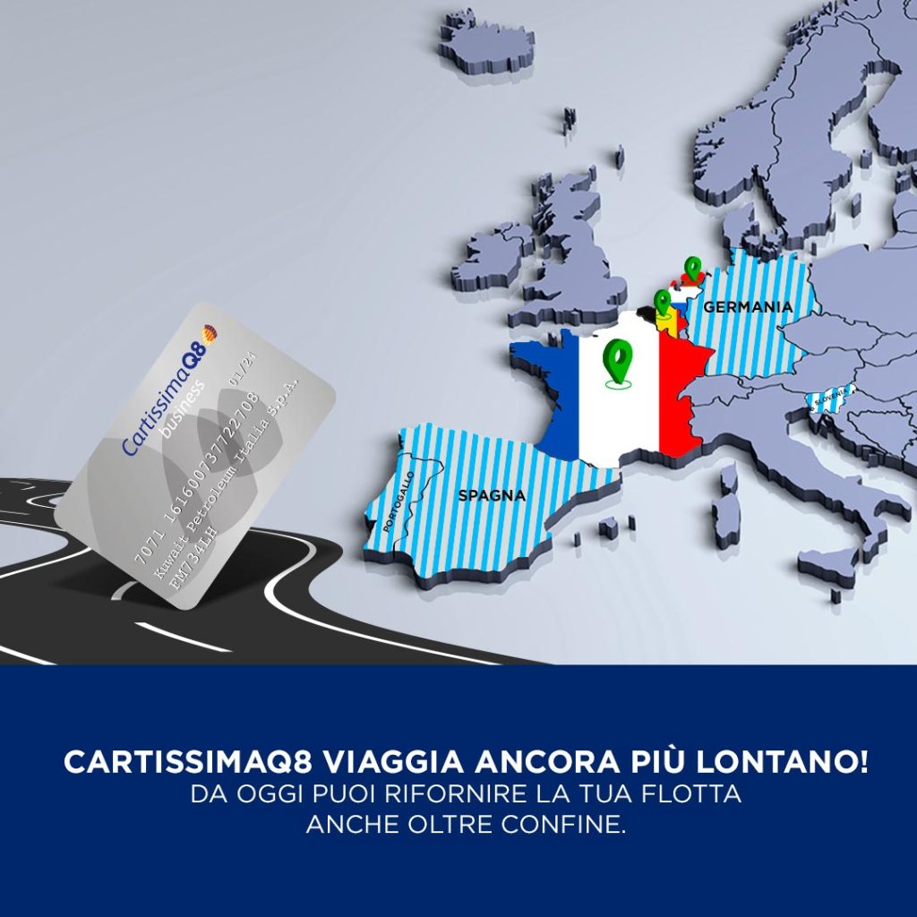 Carte carburante all'estero CartissimaQ8