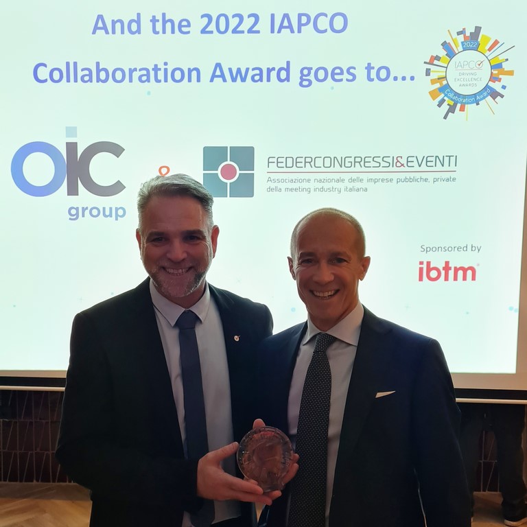 Per OIC Group e Federcongressi&eventi il Collaboration Award IAPCO