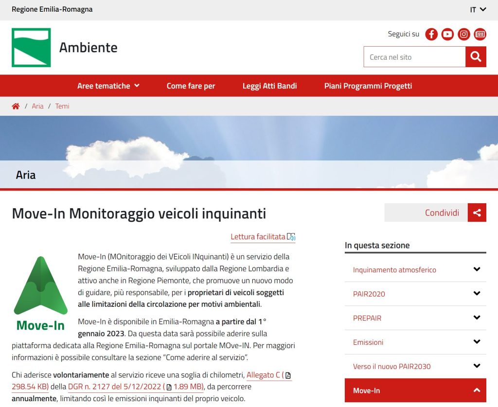 Move In Emilia Romagna