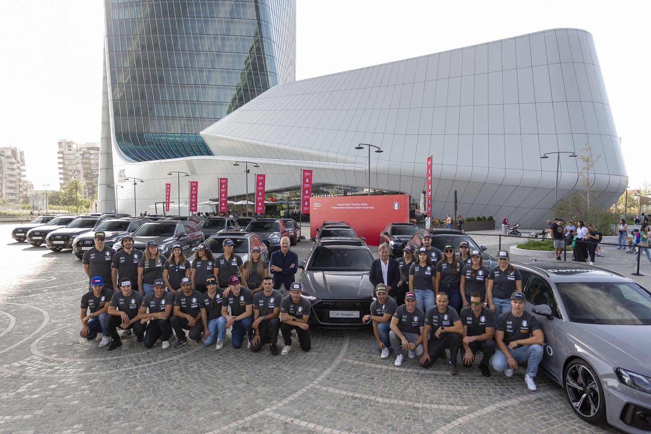 Flotta audi per lo sci