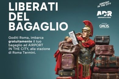 Volo da Fiumicino con check-in e bagagli in centro Roma Airport in the City