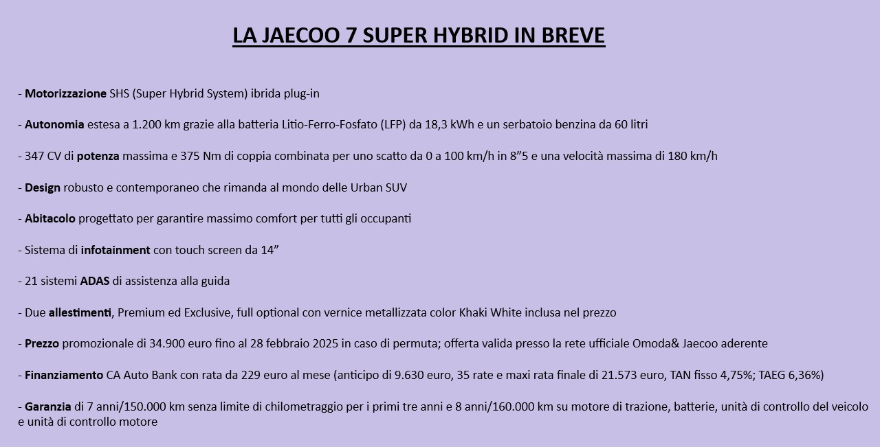 Omoda Jaecoo 7
