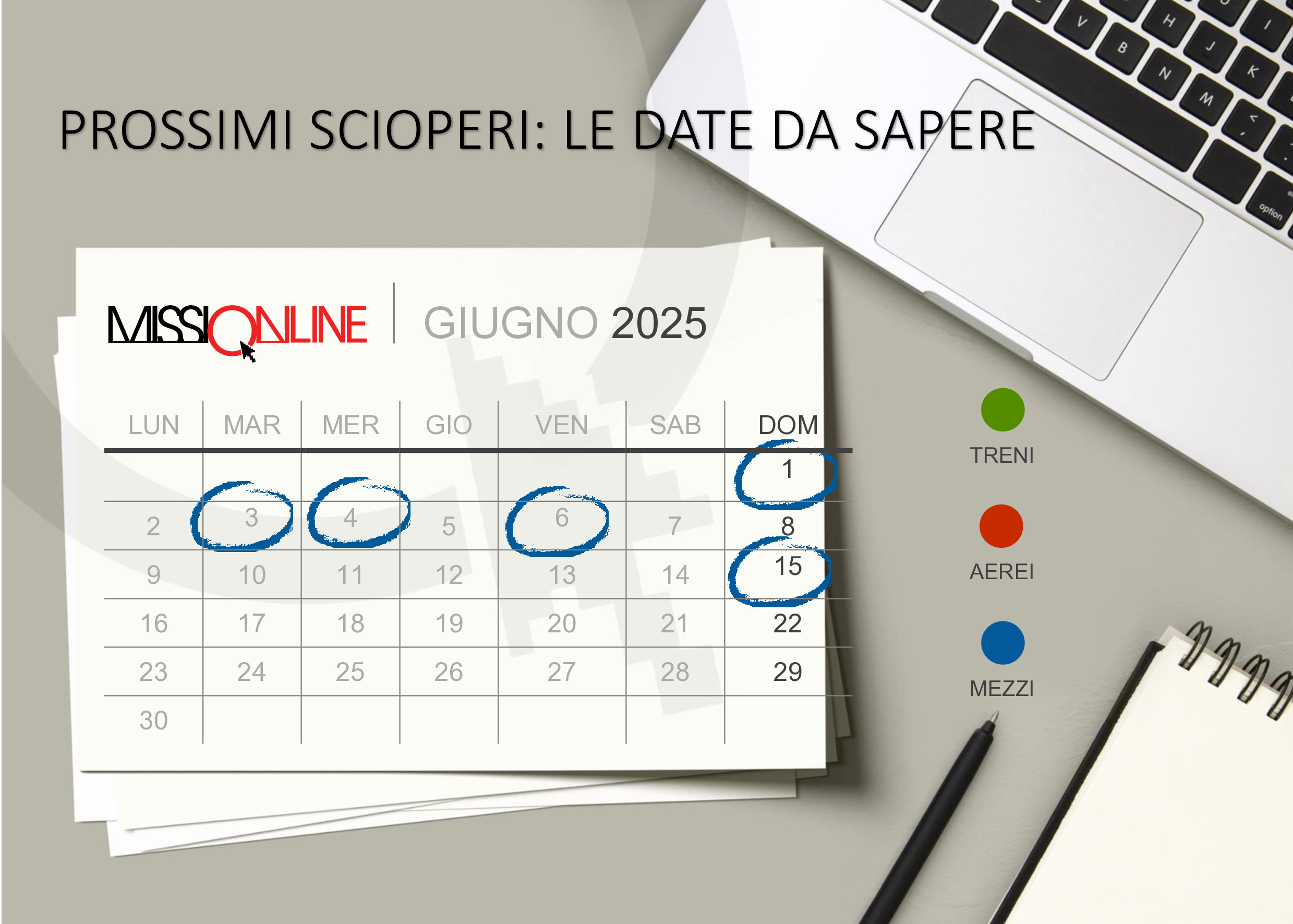 scioperi mezzi giugno 2025