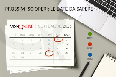 scioperi aerei settembre 2025