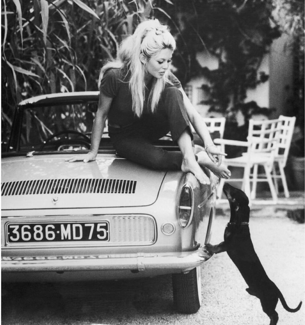 Renault Floride La sua auto personale preferita, elegante cabriolet usata per servizi fotografici e spostamenti quotidiani.​