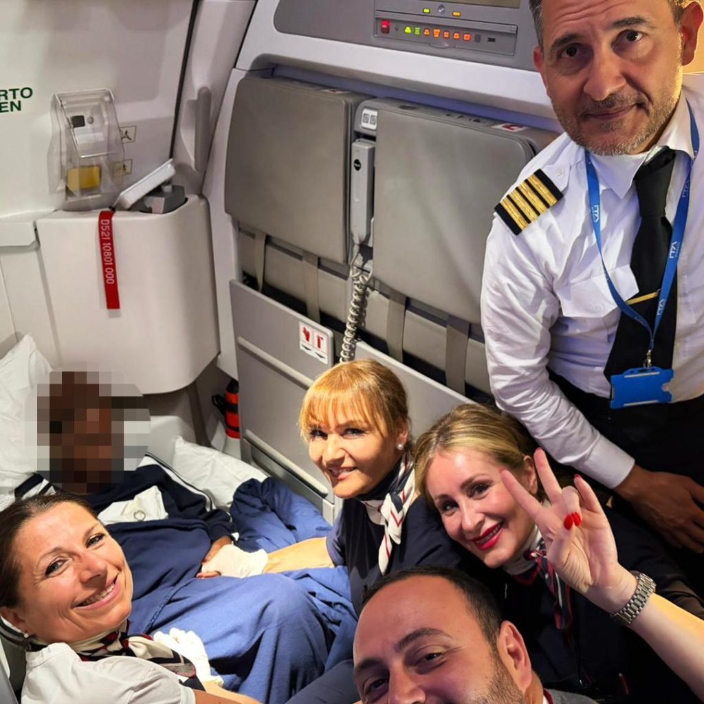 nato in aereo ITA