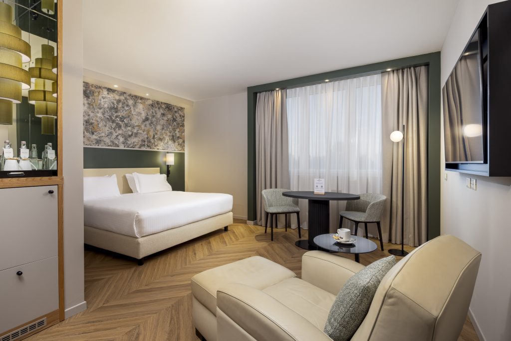 Una stanza del Crowne Plaza di Padova