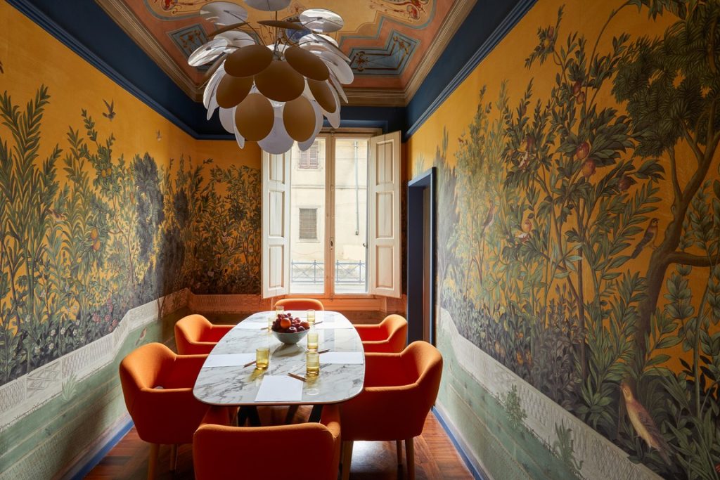 La meeting-room dell'Hotel Indigo Florence