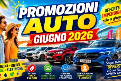 promozioni auto giugno 2026