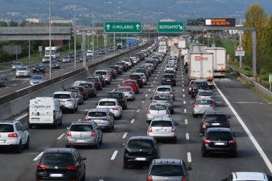 Traffico secondo weekend di agosto