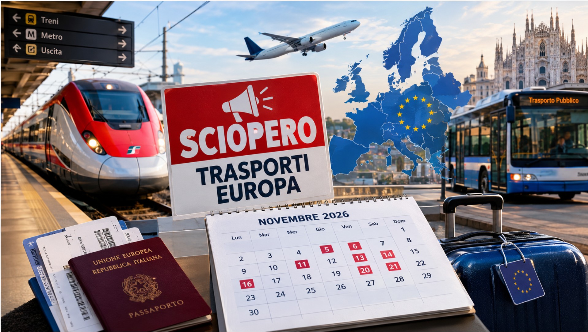 Scioperi trasporti in Europa