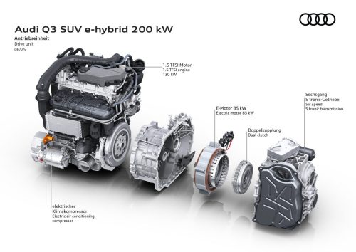 Audi Q3 SUV e-hybrid 200 kW - Drive unit